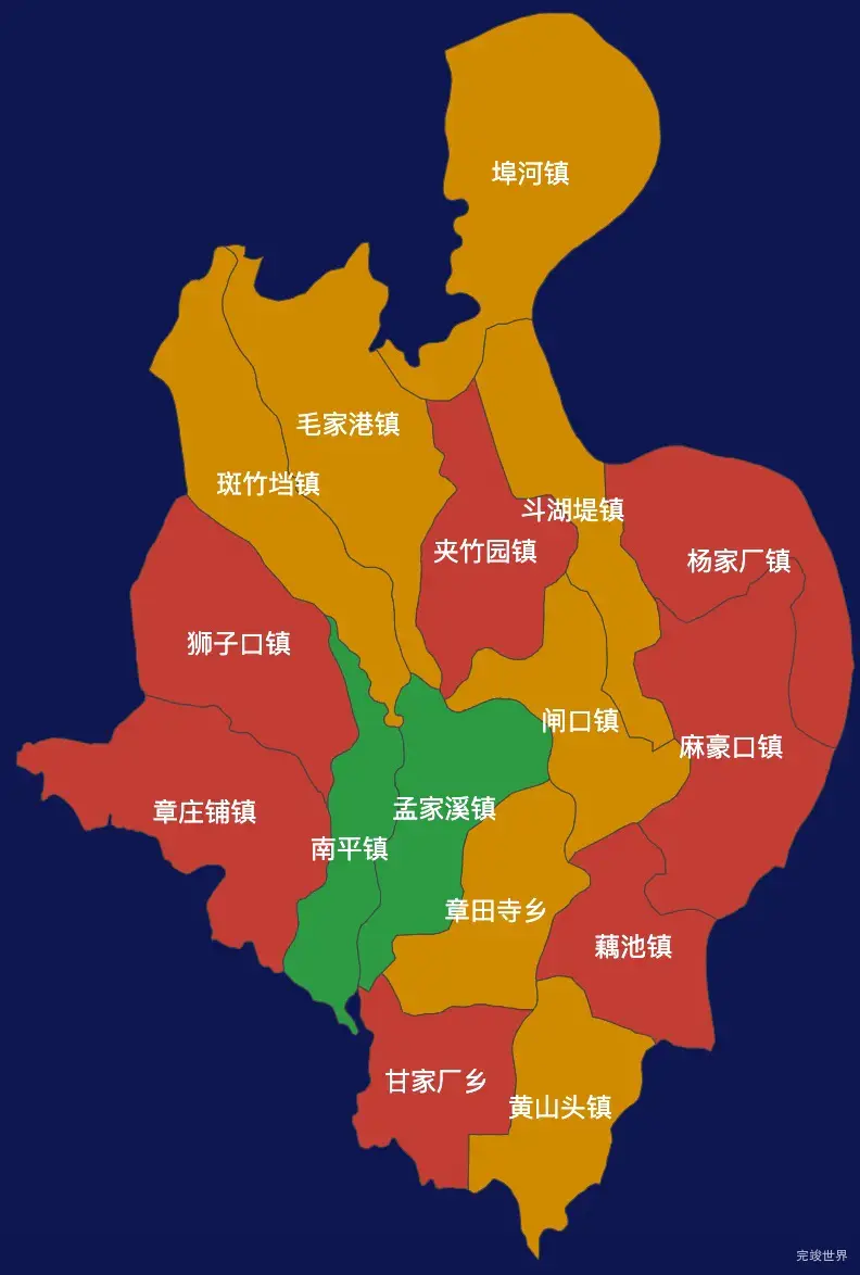 echarts荆州市公安县geoJson地图3d地图代码演示